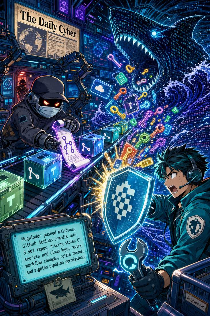 Megalodon CI/CD attack hits thousands of GitHub repos